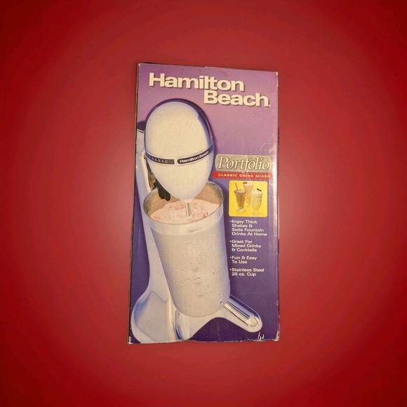 Hamilton Beach Portfolio Classic Drink Mixer – NOS – 28 oz Stainless Cup - Picture 1 of 5